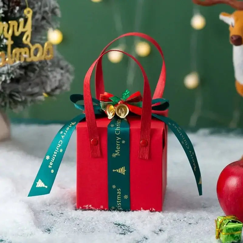 2024 Weihnachten neue Geschenkbox tragbare Heiligabend Urlaub Geschenk Papierbox Urlaub Begleiter - Modeschmuck - eu