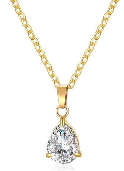 Damenkette - 18k halskette gold diamant - Modeschmuck - eu